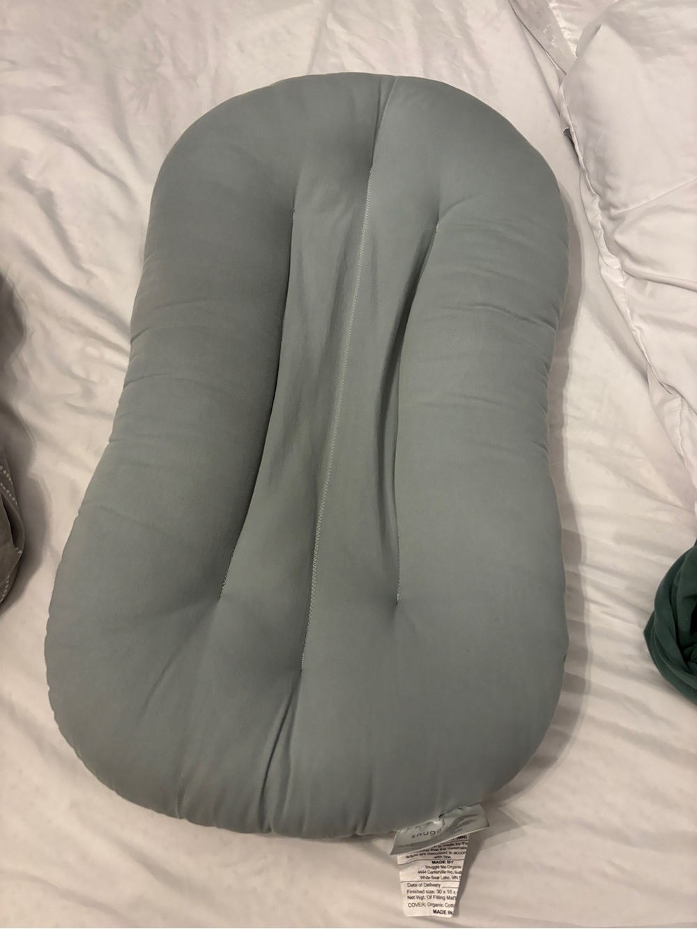 Gray Curved Support Pillow - SNUGGLE ME
